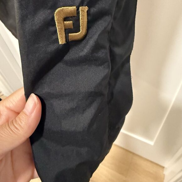 DryJoys by Footjoy Men's Golf Rain Pants Black Waterproof Full Side Zip Snap M - Picture 12 of 13